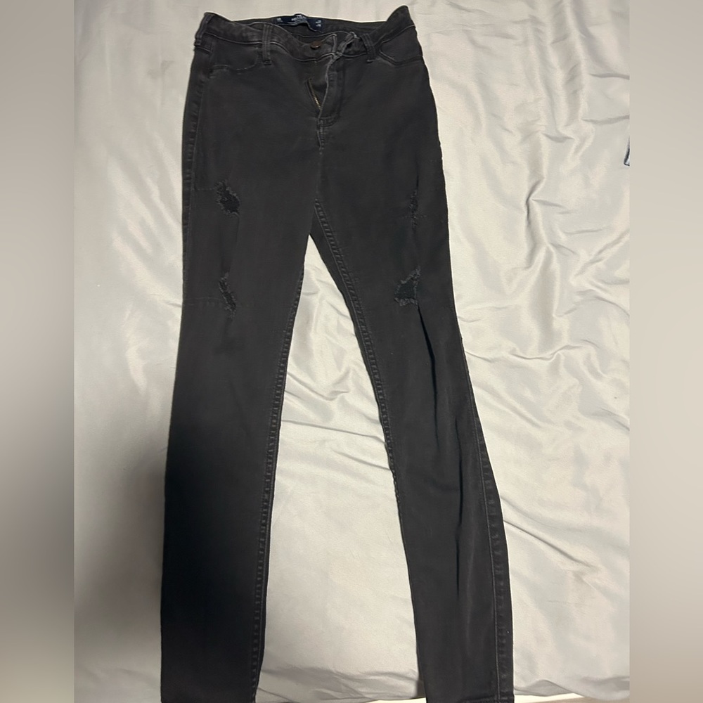 Hollister Curvy High-Rise Jean Legging, size: 5R, color: black